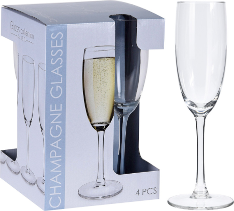 Champagneglas set 18cl 4 stuks