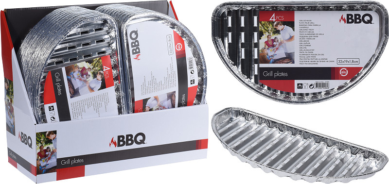 Grillschalen set 4 stuks