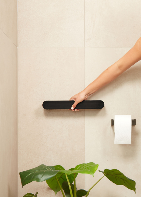 Vitility ID Wandbeugel 35cm - charcoal black