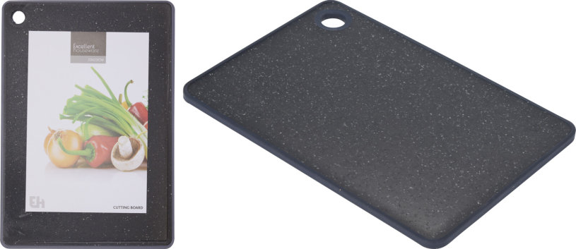 Snijplank kunststof 33x23cm - graniet zwart