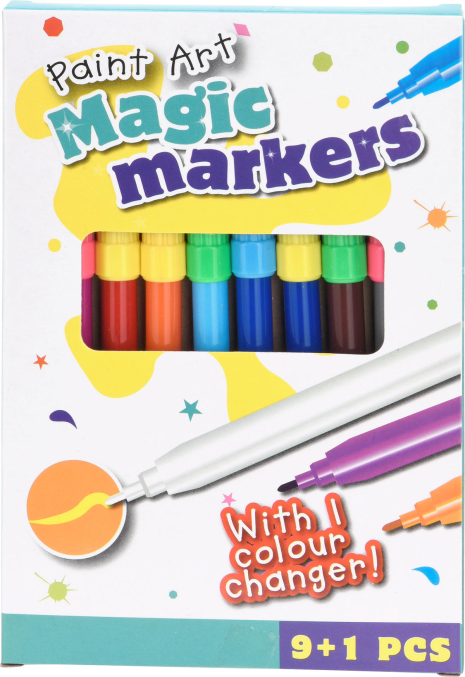 Viltstiften 9 stuks +1 kleurverander stift