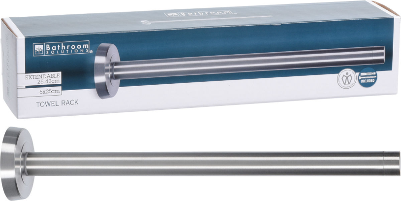 BS Handdoekenrek uitschuifbaar 25 - 42 cm