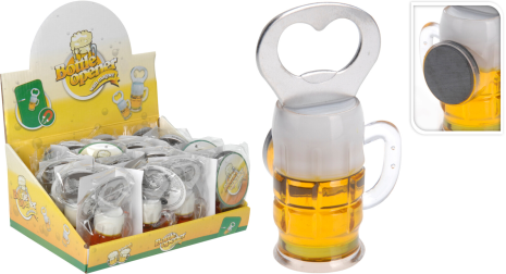 Flesopener Biergals in display