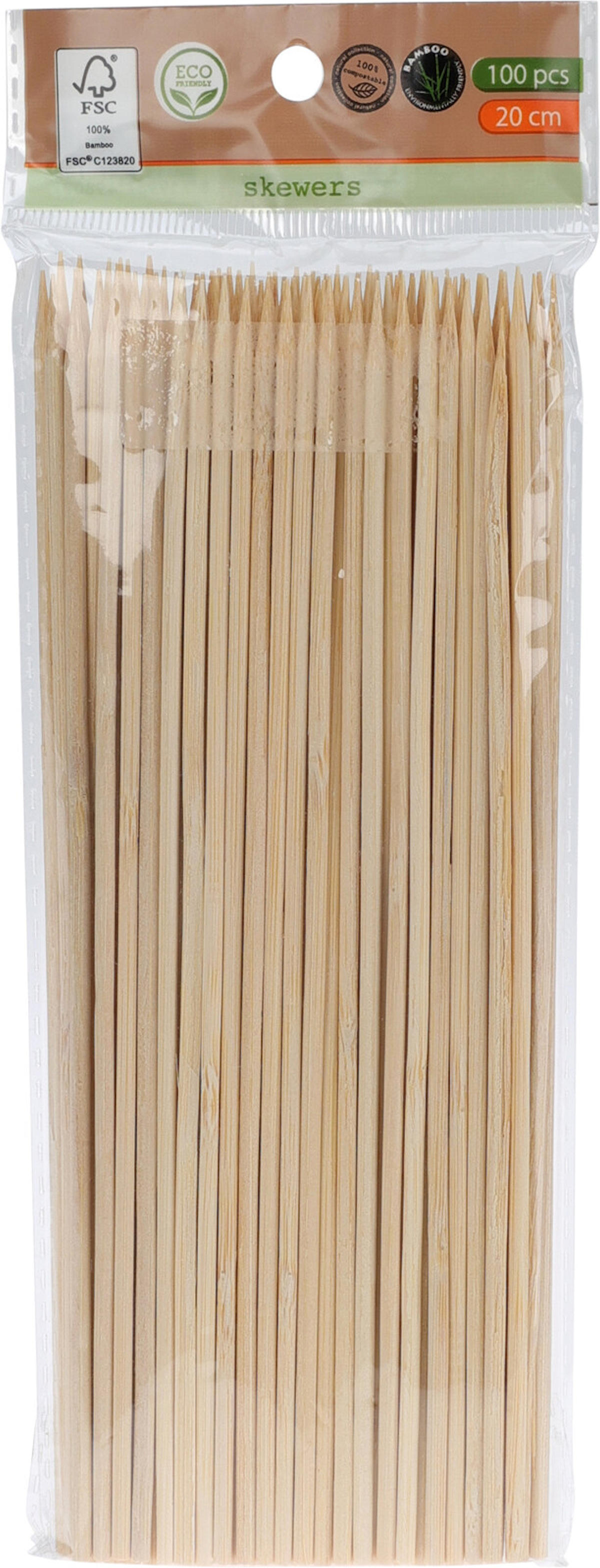Satestokjes bamboe 20cm 100 stuks