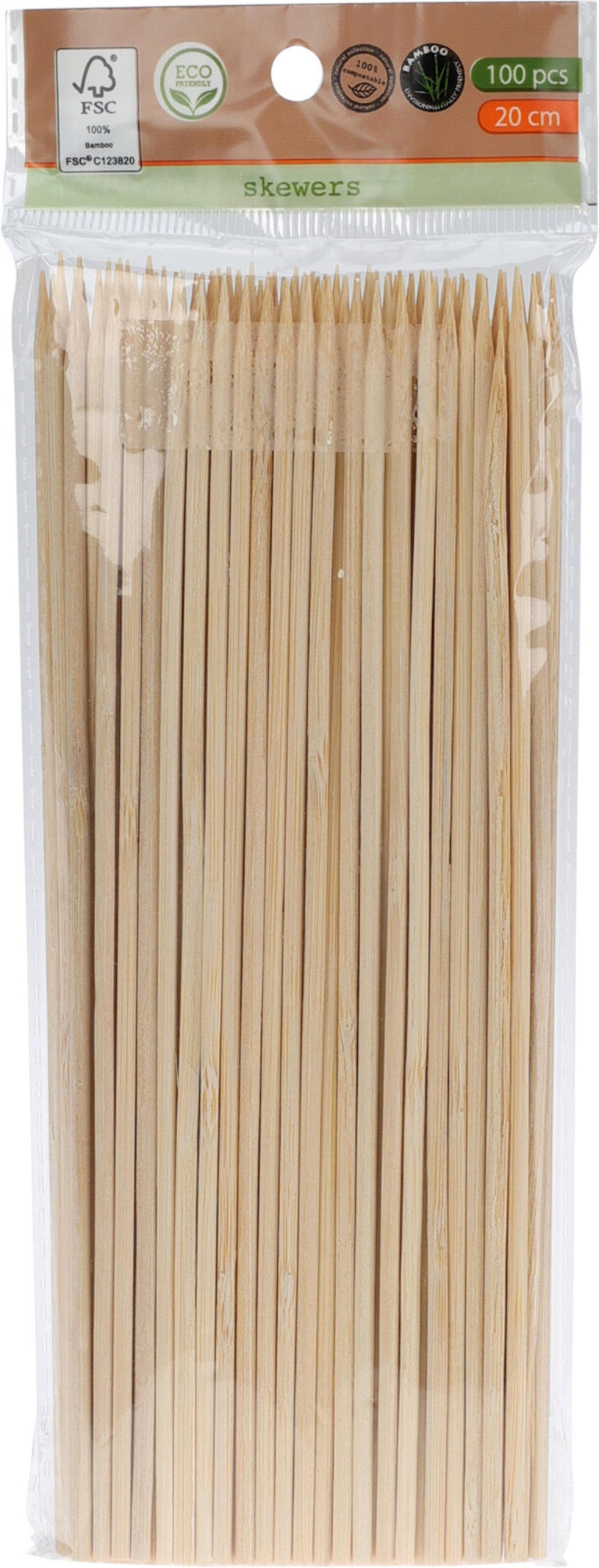 Satestokjes bamboe 20cm 100 stuks