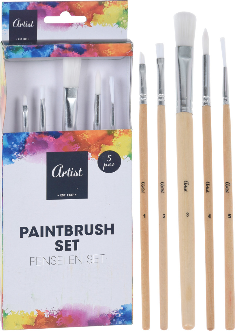 Penselen set 5 stuks