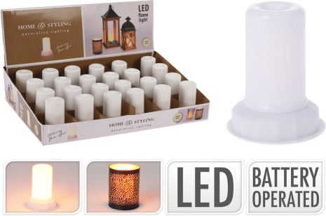 Lamp LED met vlameffect