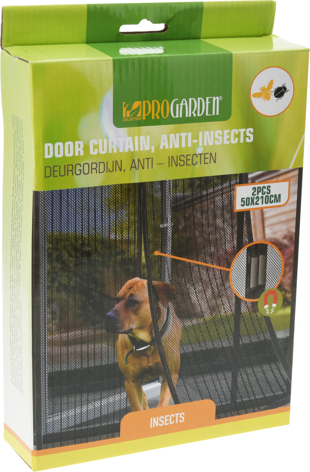 ProGarden Insectenhor deur set 2 stuks zwart