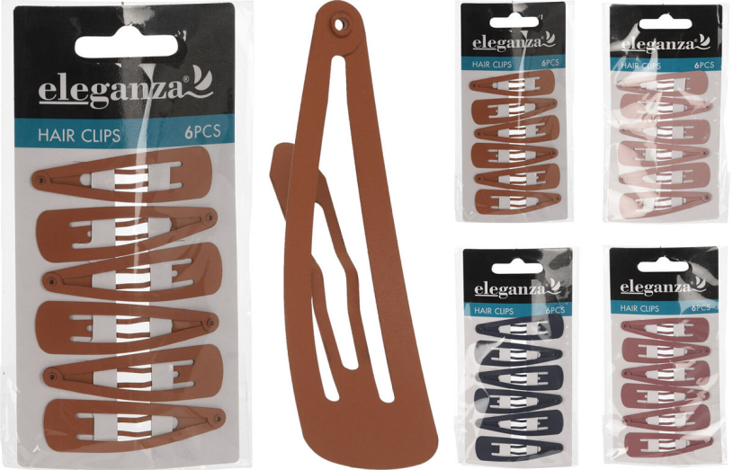 Haarspeldjes 6 stuks op kaart assorti