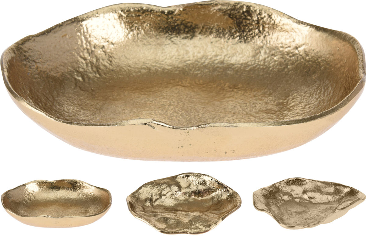 Kommetje Aluminium Goud 15cm 3 assorti