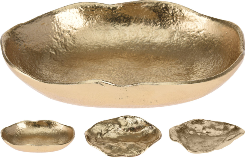 Kommetje Aluminium Goud 15cm 3 assorti