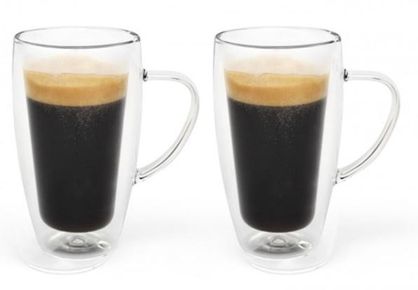 Bredemeijer Dubbelwandig glas koffie/thee 295ml s/2