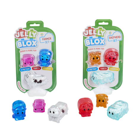 Jelly Blox - Farm Friends assorti in display
