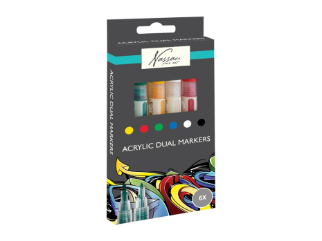 Nassau Acrylic paint marker 6 stuks