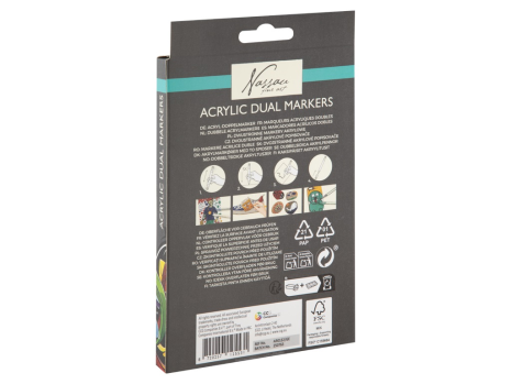 Nassau Acrylic paint marker 6 stuks