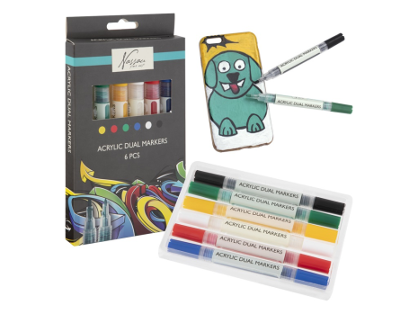 Nassau Acrylic paint marker 6 stuks