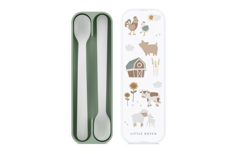 Mepal set babylepel Mio 2 stuks - little farm