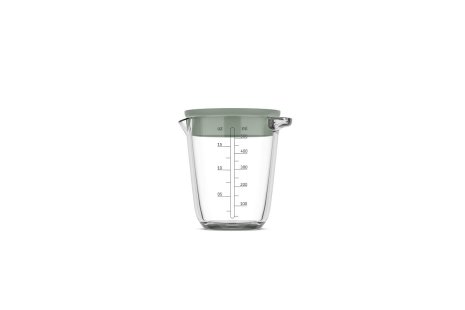 Mepal glas maatbeker Chef It 500ml met deksel - nordic sage