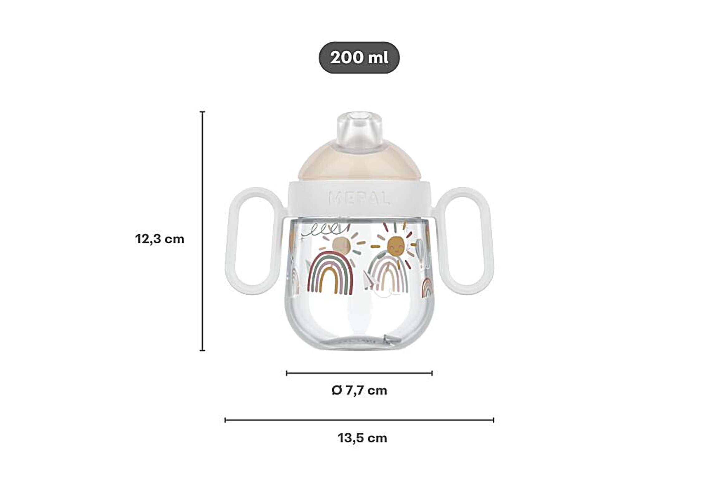 Mepal antilek tuitbeker Mio 200ml - forest friends