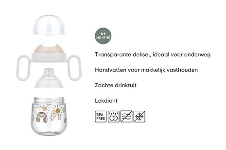 Mepal antilek tuitbeker Mio 200ml - fairy garden