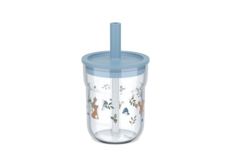 Mepal kinderglas Mio 250ml met rietje - forest friends