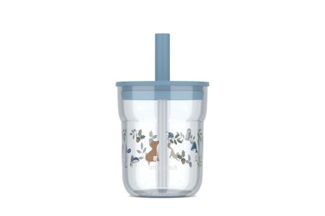Mepal kinderglas Mio 250ml met rietje - forest friends