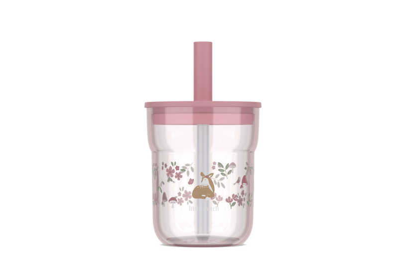 Mepal kinderglas Mio 250ml met rietje - fairy garden