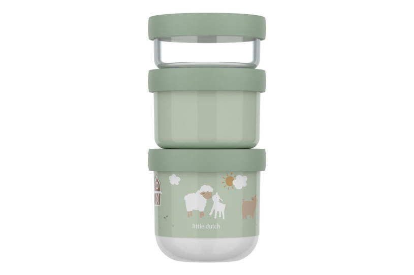 Mepal snackbox stack mio 3-delig - little farm