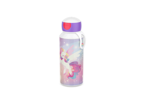 Mepal drinkfles pop-up campus 400ml - unicorn glow