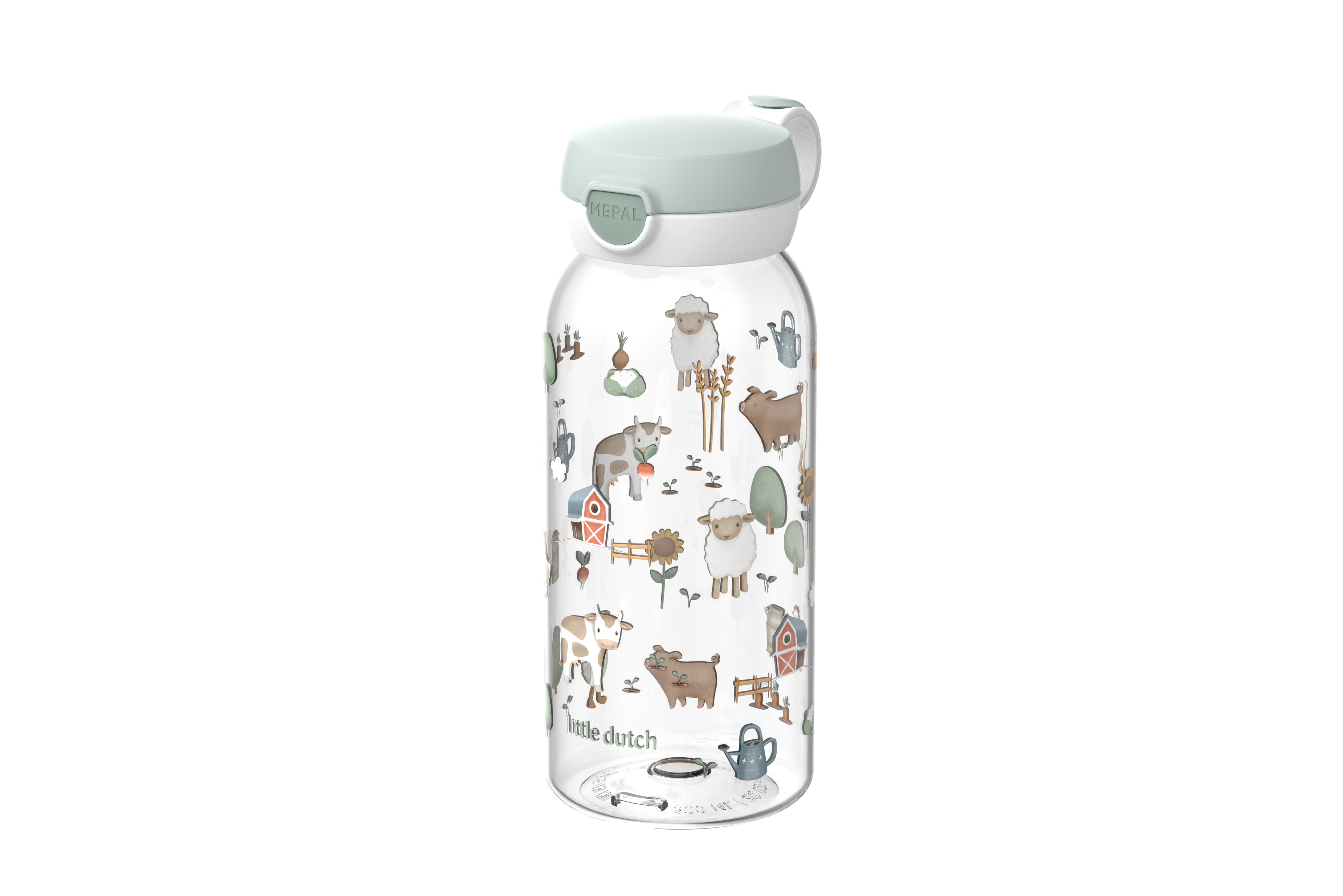 Mepal Campus Little Farm - drinkfles met flipdop 600 ml