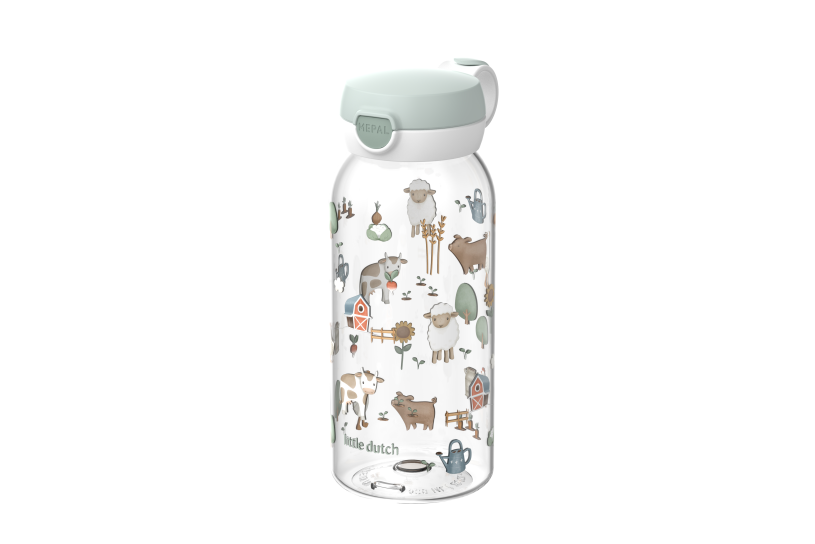 Mepal Campus Little Farm - drinkfles met flipdop 600 ml