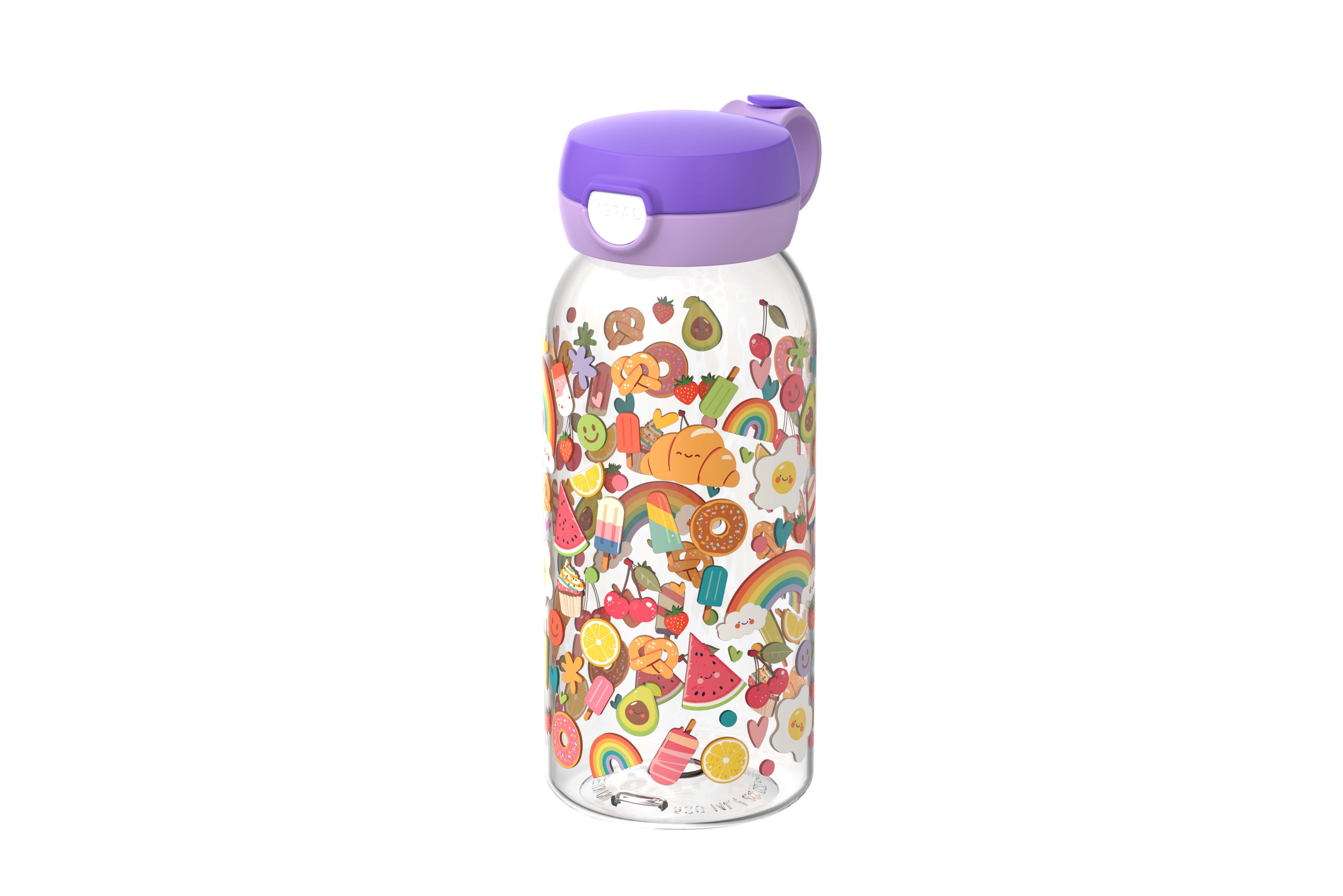 Mepal Campus Food Fest - drinkfles met flipdop 600 ml