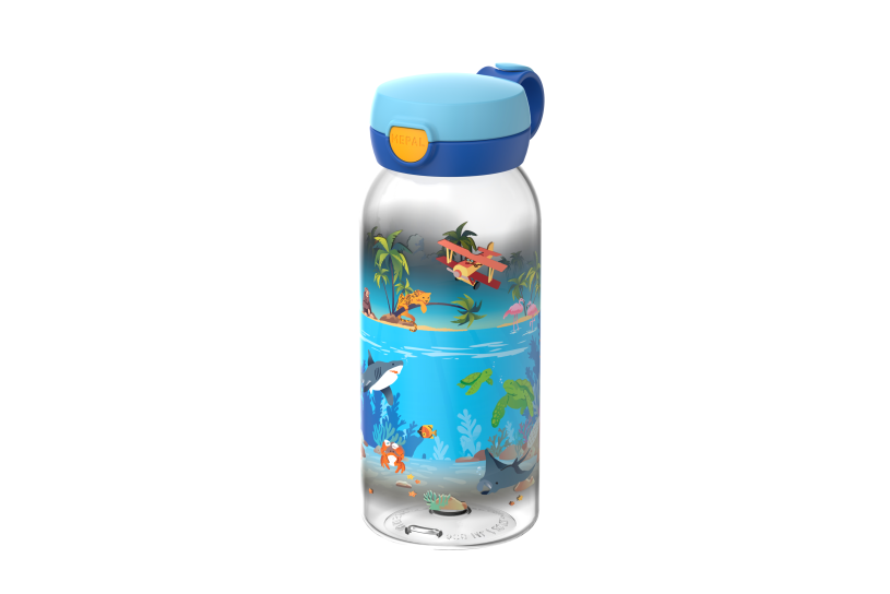 Mepal Campus Tropical Ocean - drinkfles met flipdop 600 ml