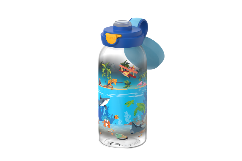 Mepal Campus Tropical Ocean - drinkfles met flipdop 600 ml