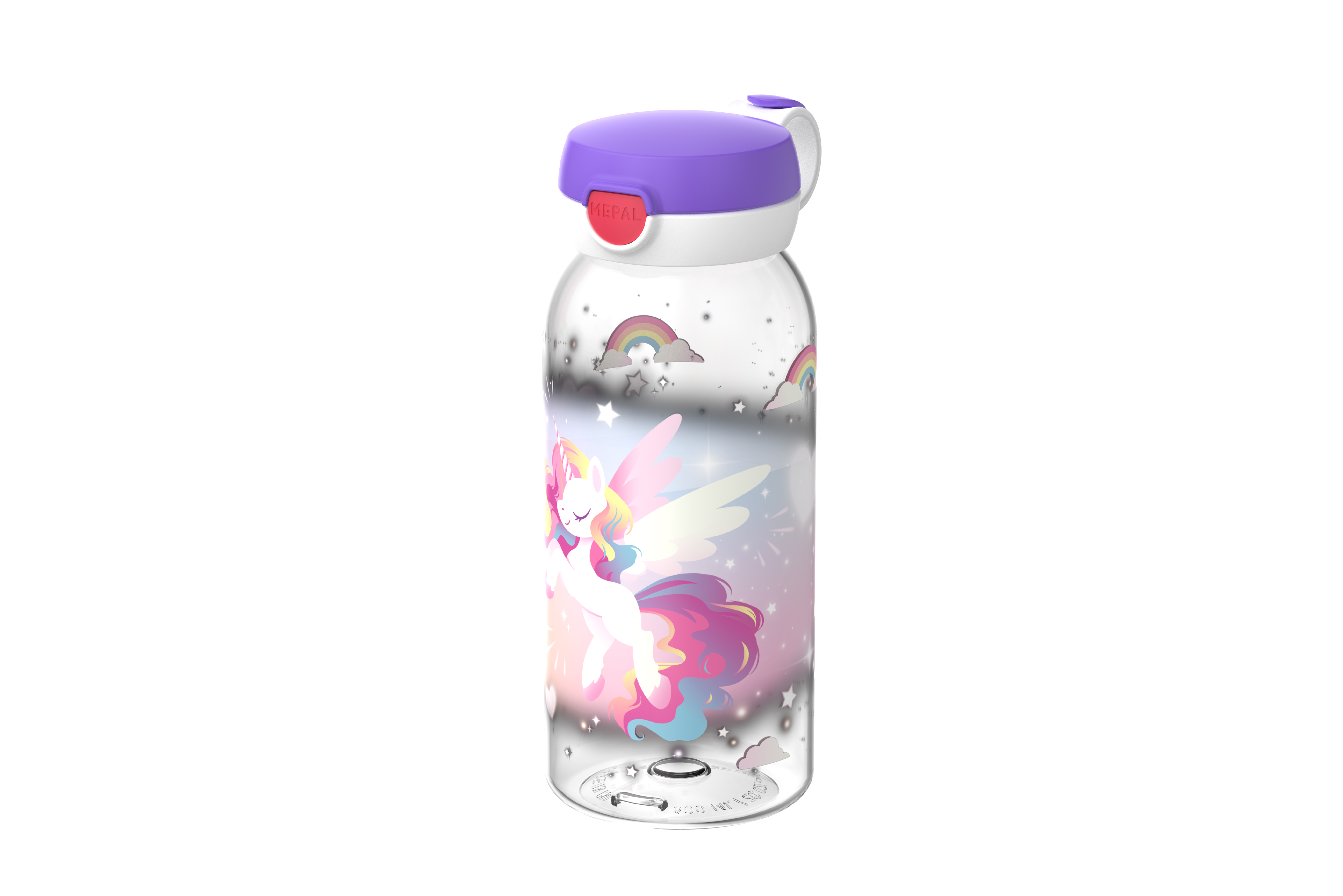 Mepal Campus Unicorn Glow - drinkfles met flipdop 600 ml
