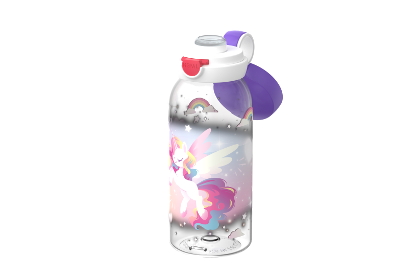 Mepal Campus Unicorn Glow - drinkfles met flipdop 600 ml