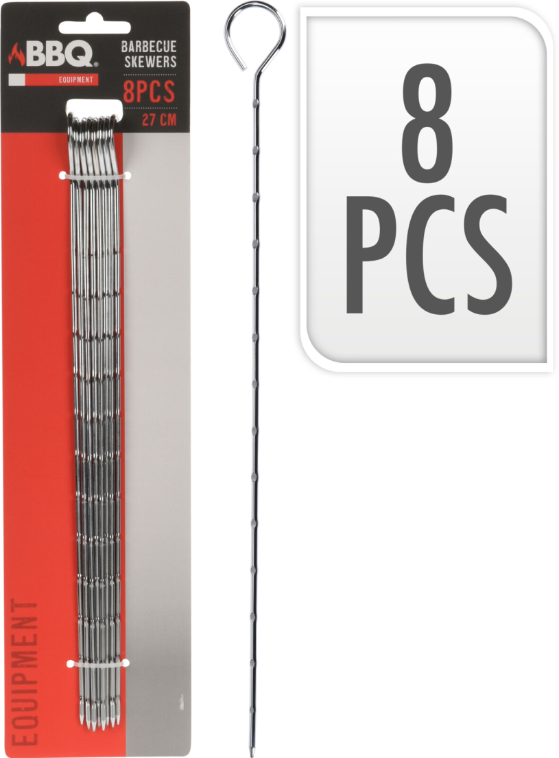 BBQ pennen set 8 stuks 27cm