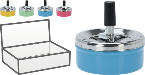 Drukasbak 4 assorti kleur