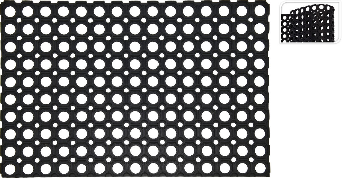 Deurmat rubber 60X40cm