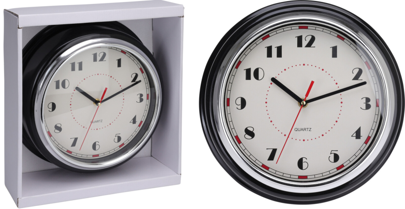 Wandklok Retro design 298x97mm