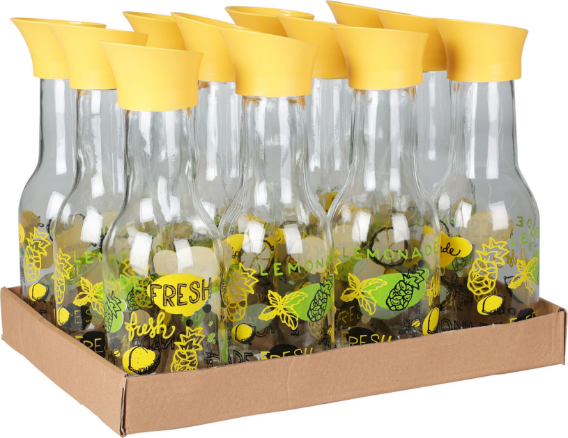 Schenkkan Citroen print glas 1L