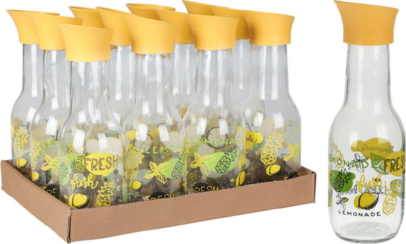 Schenkkan Citroen print glas 1L