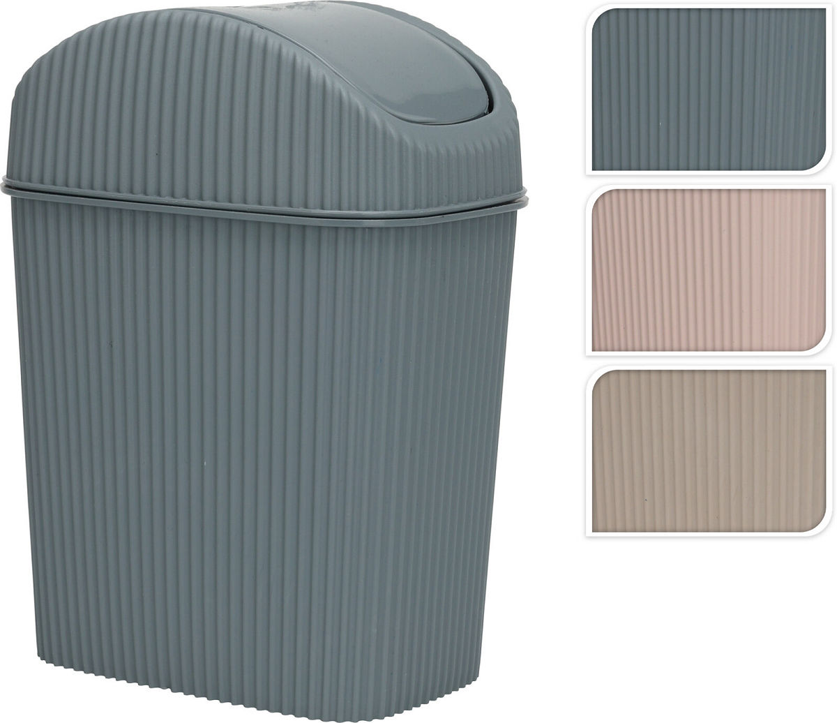 Afvalbak 2,5 Liter 3 assorti kleur