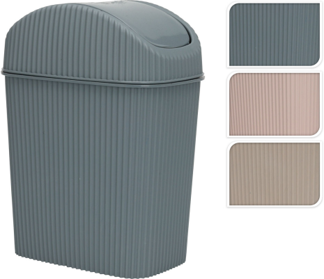 Afvalbak 2,5 Liter 3 assorti kleur