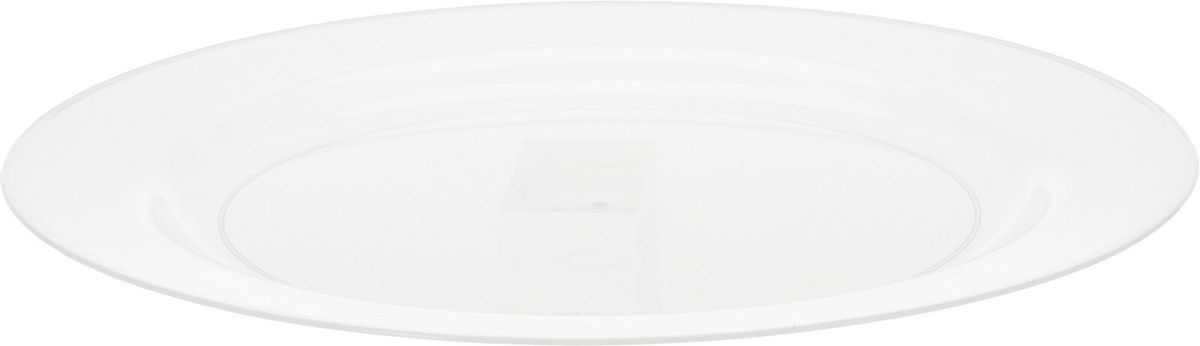 Re-Usable Transparant Bord PP 23cm set 4 stuks