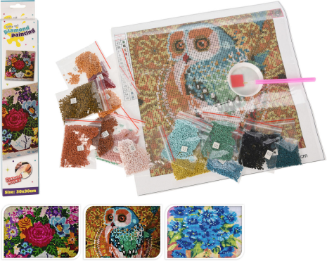 Diamond Painting set 30x30cm assorti