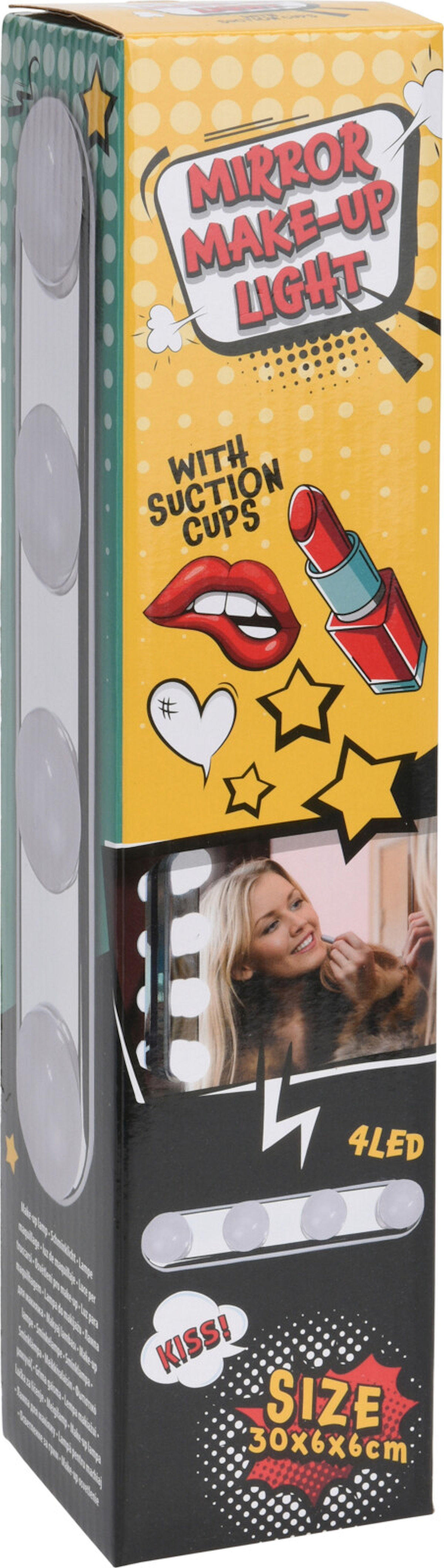 Make-Up lamp star 30x6x6cm verlichting met zuignap