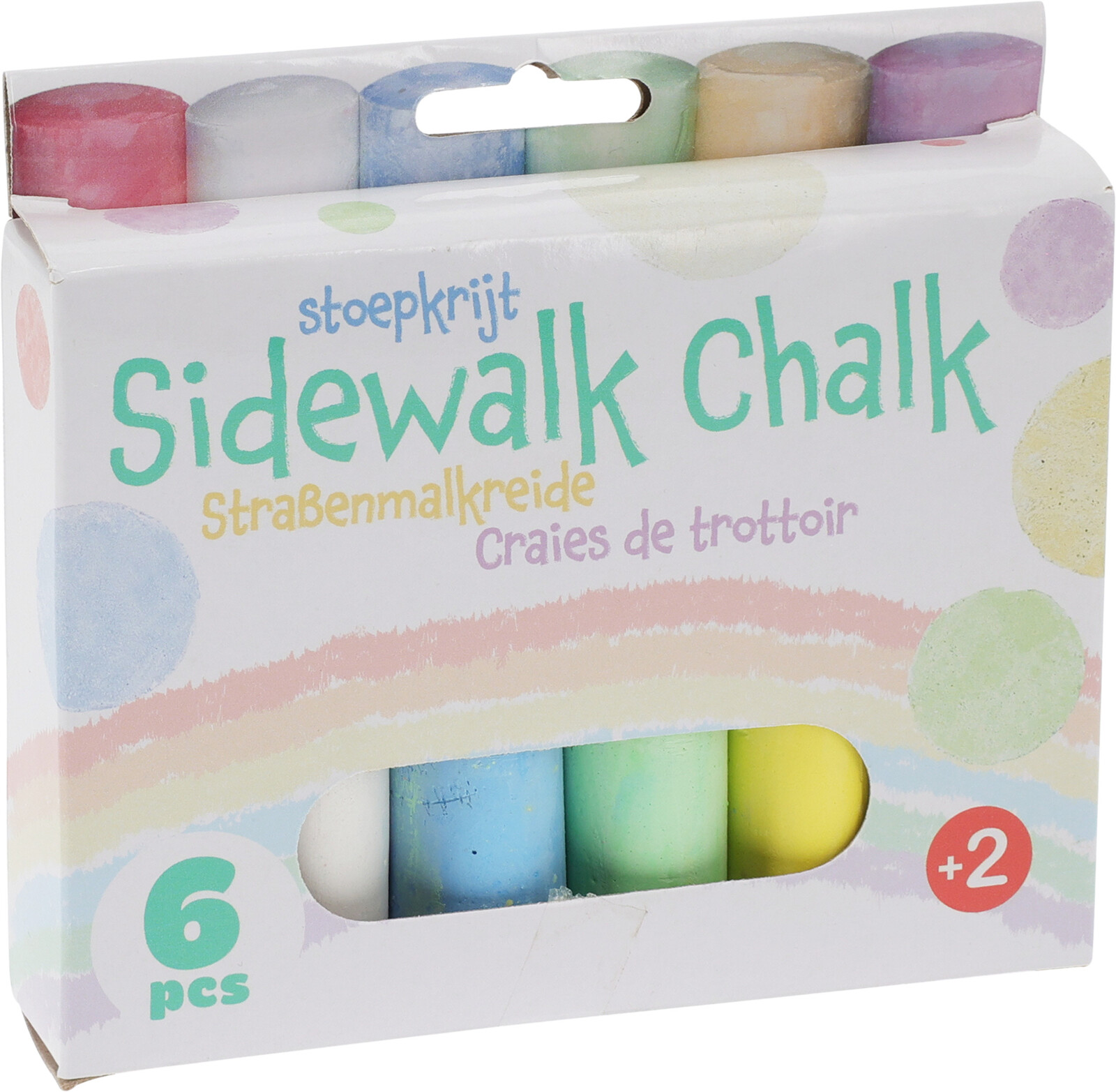 Stoepkrijt Jumbo 10cm set 6 stuks