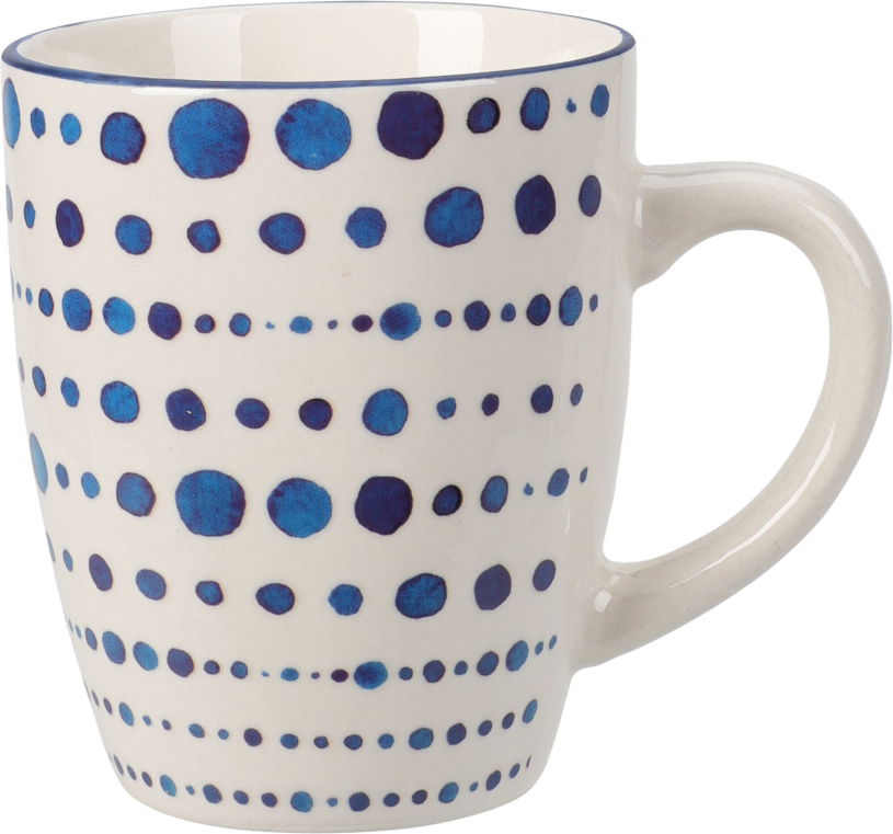 Beker porselein 35cl blue assorti