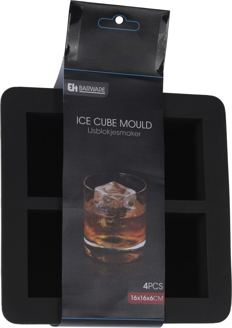 Barware ijsblokmaker 4 blokken